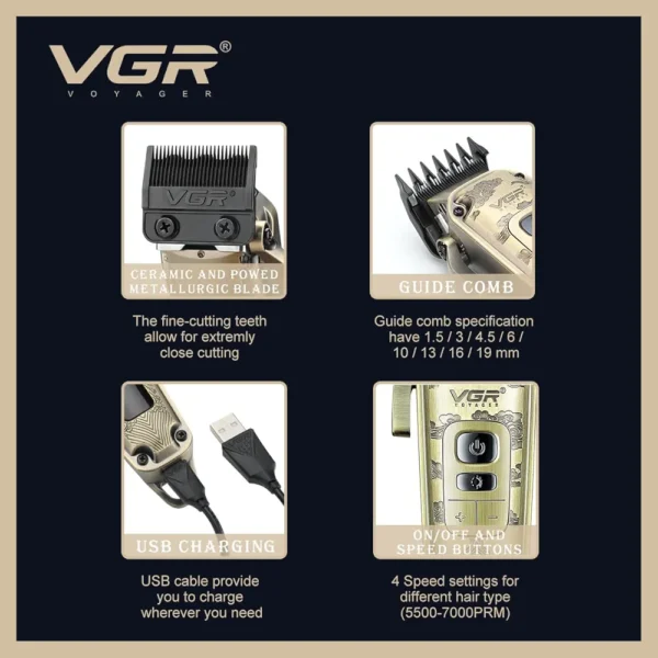 ⁦ماكينة حلاقة vgr 005⁩ - الصورة ⁦3⁩